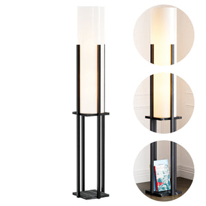 Golvlampa Gisborne med hylla i olika färger[lux.pro]