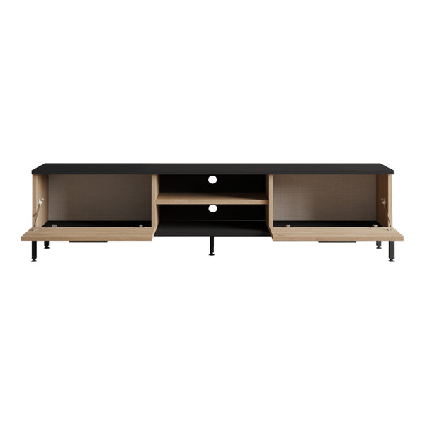 TV-bord Lempäälä med 2 förvaringsfack 160 x 35 x 39 cm i olika färger [en.casa]