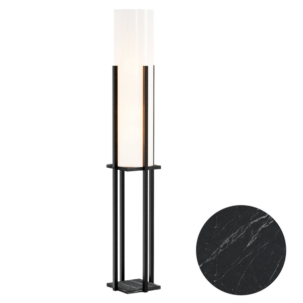 Golvlampa Gisborne med hylla i olika färger[lux.pro]