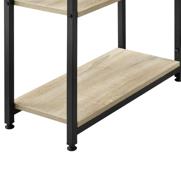 Skrivbord Aarhus med hyllor stål [en.casa]