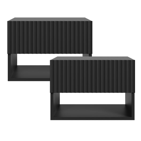Flytande nattduksbord 2-pack Nand [en.casa]