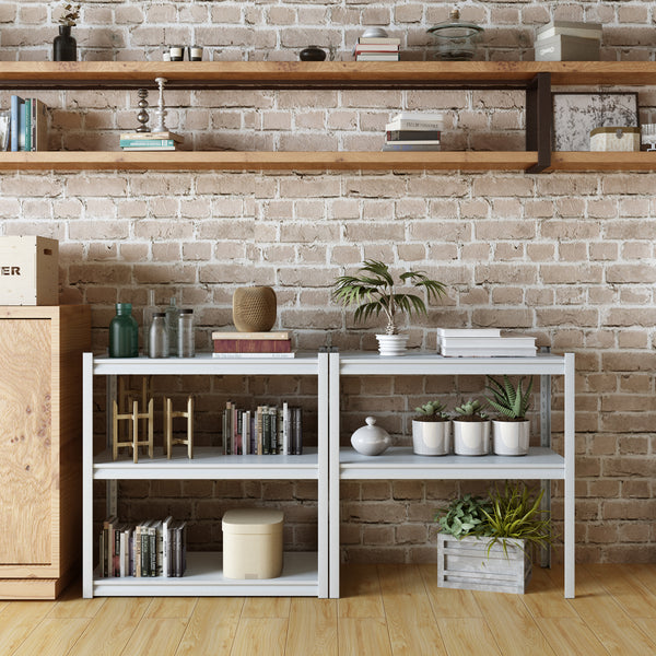 Austrheim kraftiga hyllplan 90x40x183cm i olika färger [en.casa]