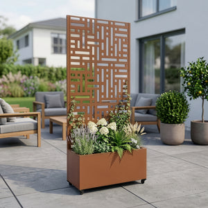 Avskiljare Bernalda med blomlåda [casa.pro]