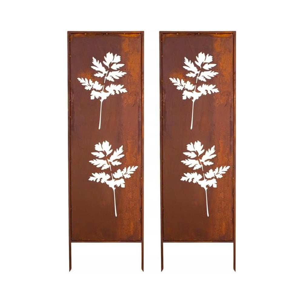 Trädgårdssticka Irsina 2-pack 160x50 cm cortenstål ädelrost [casa.pro]