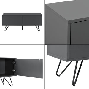 Sidobord Bollebygd metall 2 dörrar med tryck och öppna funktionen [en.casa] välj modell