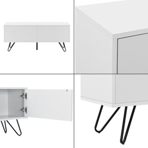 Sidobord Bollebygd metall 2 dörrar med tryck och öppna funktionen [en.casa] välj modell