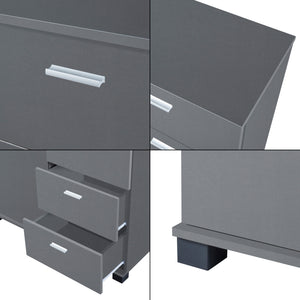 Skänk Döbritz 84x80x28 cm [en.casa]