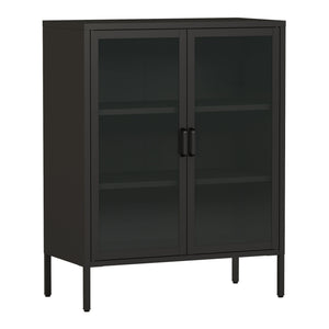 Sideboard Fauske med glasdörrar i olika färger [en.casa]
