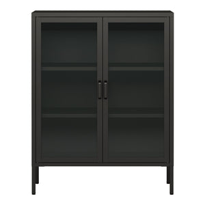 Sideboard Fauske med glasdörrar i olika färger [en.casa]