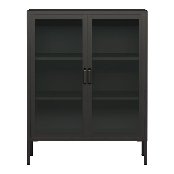 Sideboard Fauske med glasdörrar i olika färger [en.casa]