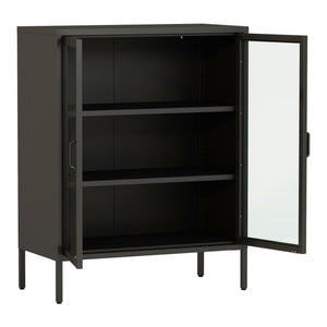 Sideboard Fauske med glasdörrar i olika färger [en.casa]