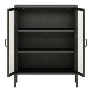 Sideboard Fauske med glasdörrar i olika färger [en.casa]