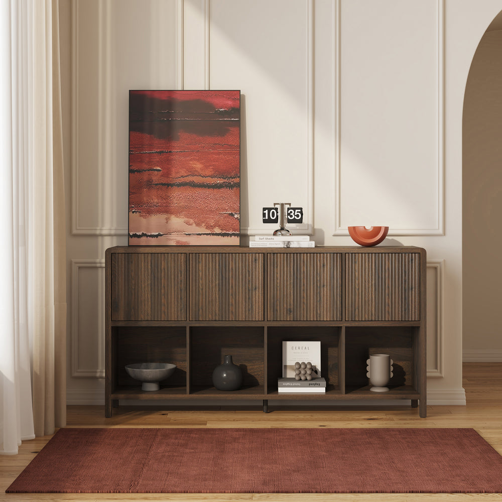 Sideboard Lukkodso med dörrar och fack [en.casa]