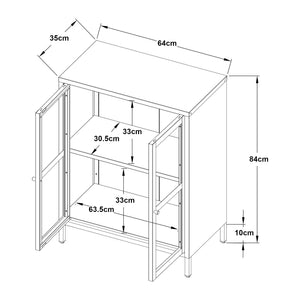 Sideboard Säkylä [en.casa]