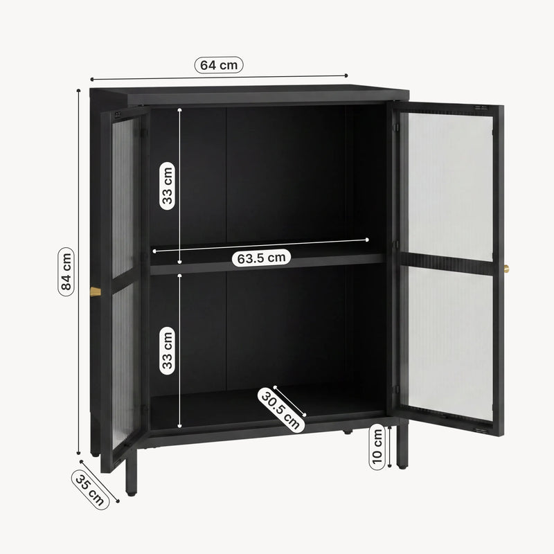 Måttskiss Sideboard Säkylä [en.casa]