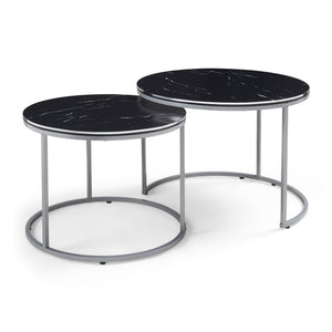 Soffbord Skagen set om 2 marmormönster [en.casa] välj modell