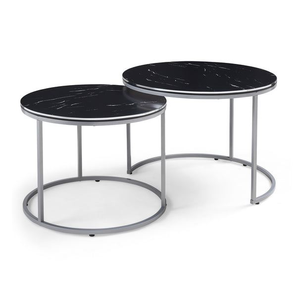 Soffbord Skagen set om 2 marmormönster [en.casa] välj modell