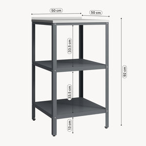 Utomhus fristående hylla Bolognano 92x50x50 cm [casa.pro]
