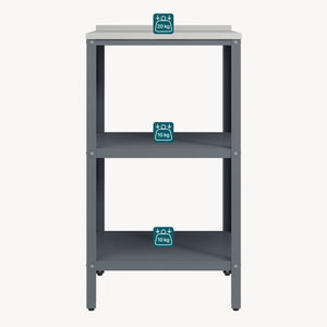 Utomhus fristående hylla Bolognano 92x50x50 cm [casa.pro]