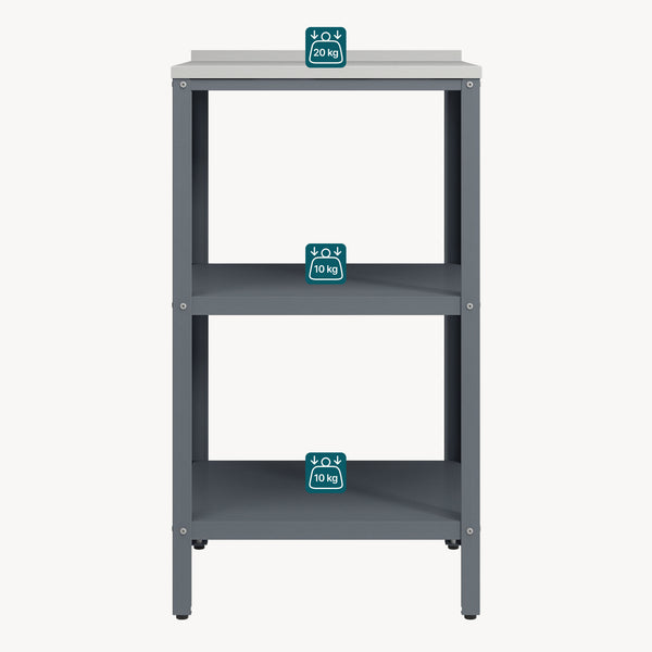 Utomhus fristående hylla Bolognano 92x50x50 cm [casa.pro]