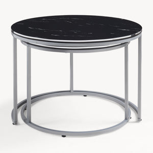 Soffbord Skagen set om 2 marmormönster [en.casa] välj modell
