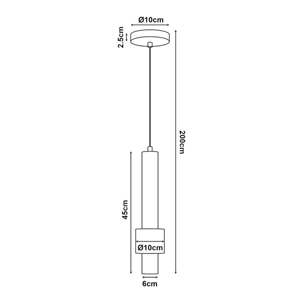 Taklampa Lulled Metall [lux.pro]