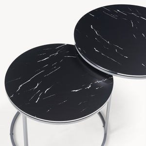 Soffbord Skagen set om 2 marmormönster [en.casa] välj modell