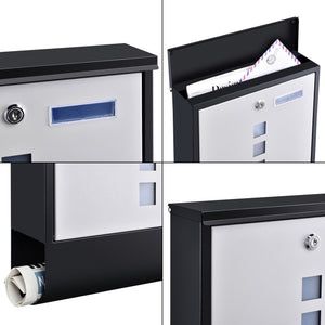 Postlåda Sanitz brevlåda 33,5x30,5x9,6 cm [en.casa] välj modell