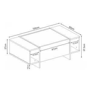Soffbord Tavak 104x60x38 cm [en.casa]
