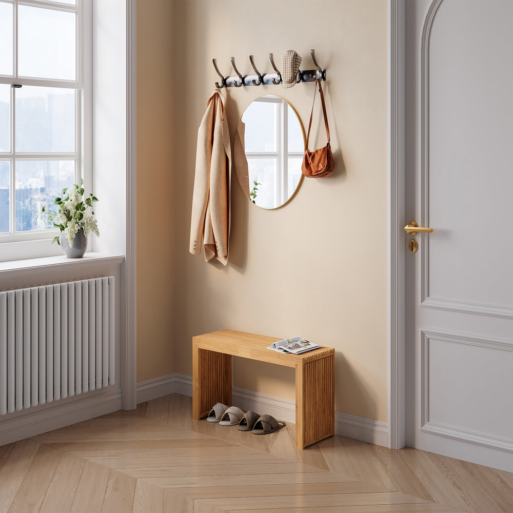 Skobänk Korjad 90x33x43 cm Bambus [en.casa]