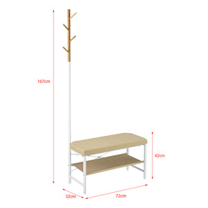 Skohylla 72x32cm vit beige [pro.tec] välj modell