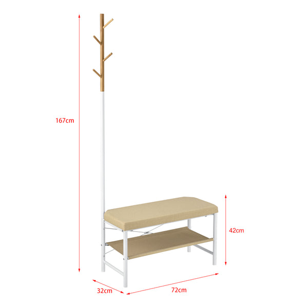 Skohylla 72x32cm vit beige [pro.tec] välj modell