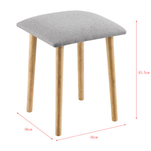 Pall Gera vadderad 45,5x36x36cm bok textil [en.casa] välj modell