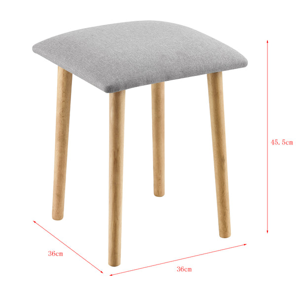 Pall Gera vadderad 45,5x36x36cm bok textil [en.casa] välj modell