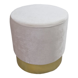 Sittpall Larvik 40x40 cm Sammet [en.casa]