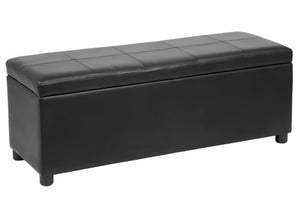 [neu.holz]® Sittbänk/Sängbänk med förvaring-119x38x45cm

