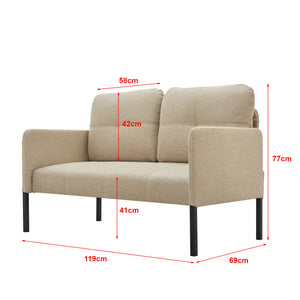 Reichling 2-sits soffa i olika färger [en.casa]