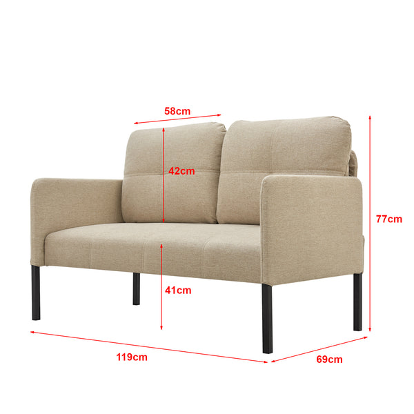 Reichling 2-sits soffa i olika färger [en.casa]