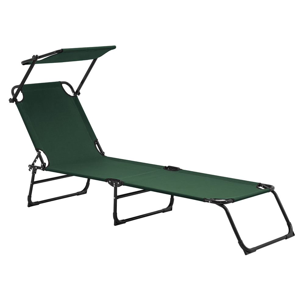 2-pack solstolar Lomeda hopfällbar med tak i olika färger [casa.pro] - premiumXL