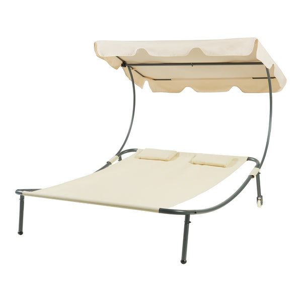 Dubbel solsäng Avigliano 200x173x146 cm stål [casa.pro] välj modell