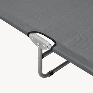 Solsäng Carcao silver matt hopfällbar 5 olika lägen [en.casa] välj modell