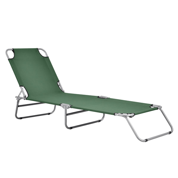 Solsäng Carcao silver matt hopfällbar 5 olika lägen [en.casa] välj modell