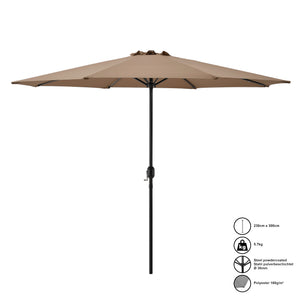 Parasoll Sonn trädgårdsparasoll balkongparasoll 300x230cm stål vattenavvisande [casa.pro] välj modell