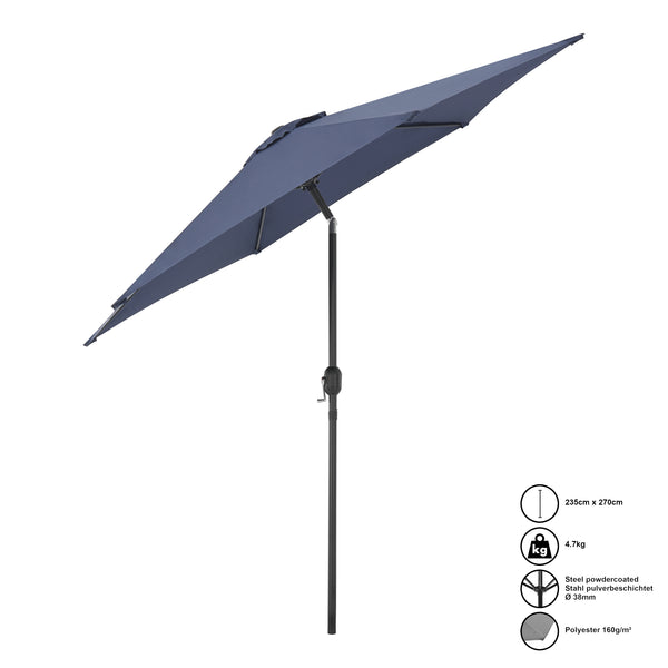 Parasoll Altino 270x235 cm stål [casa.pro] välj modell