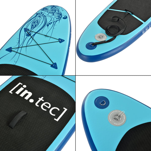 Uppblåsbar Paddelbräda Benguela SUP bräda Stand Up Paddleboard 305x71x10cm [in.tec] välj modell