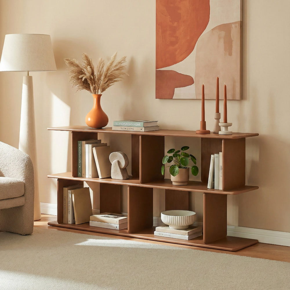 Fristående hylla Gäljami 160x35x74 cm [en.casa]