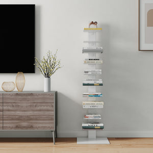 Bokhylla Eksjö 150x39x39 cm stål [en.casa] 
