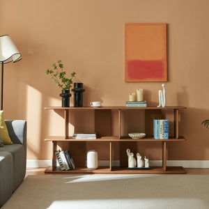 Fristående hylla Gäljami 160x35x74 cm [en.casa]