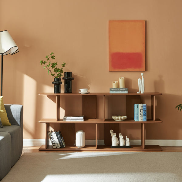 Fristående hylla Gäljami 160x35x74 cm [en.casa]