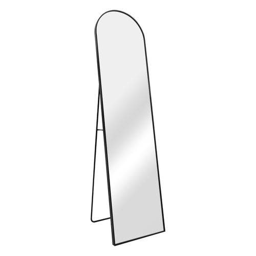 Stående spegel Bugnara 160x40cm lutbar Svart [en.casa] - premiumXL